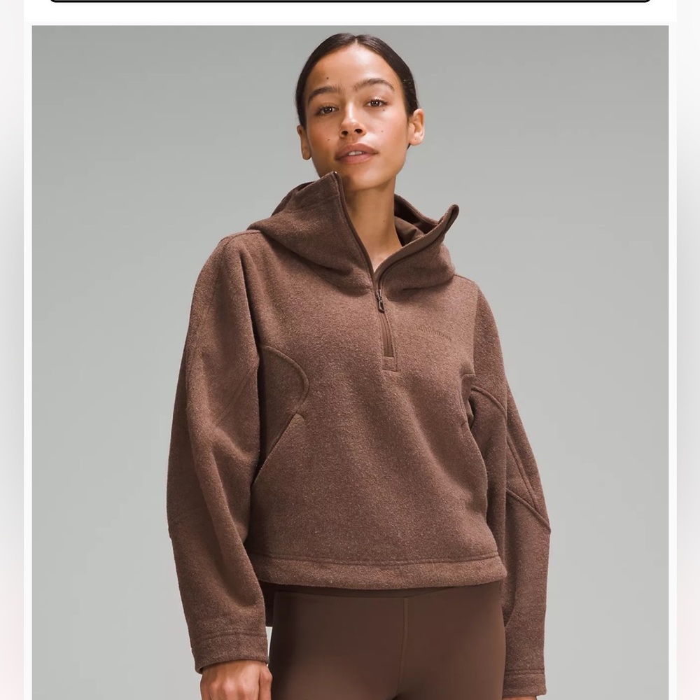 Lululemon Looped Terry Fleece Half-Zip Java